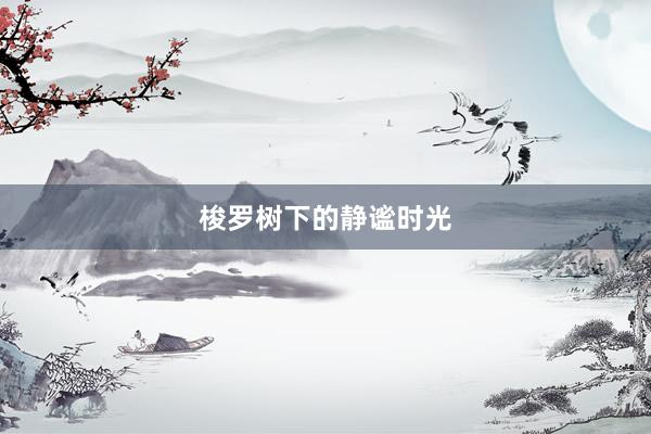 梭罗树下的静谧时光