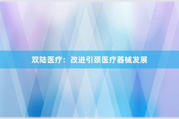 双陆医疗：改进引颈医疗器械发展
