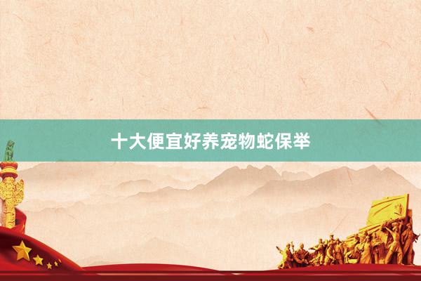 十大便宜好养宠物蛇保举